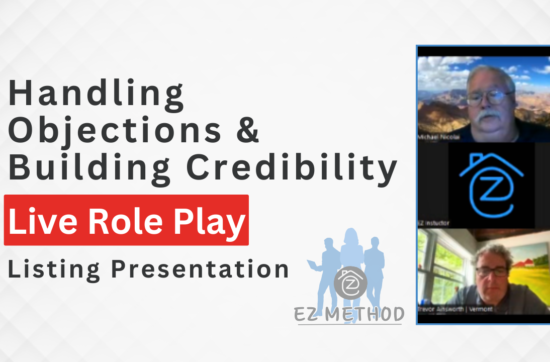 Sample Listing Presentation Role Play and Sales Coaching episode 1