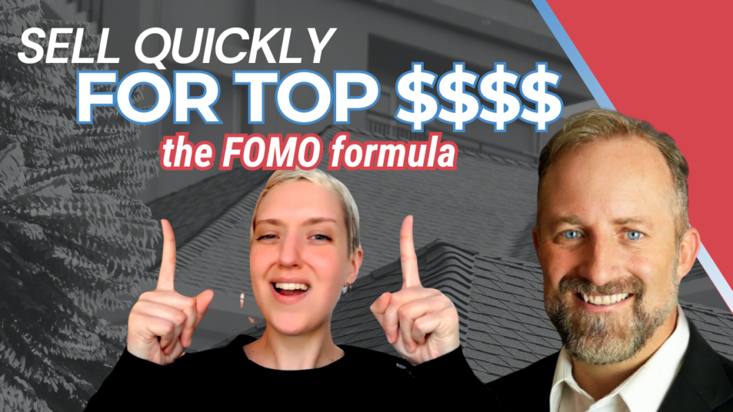 sell real estate listings quickly for top dollar with the FOMO formula with picture of Katt Wagner and Quinn Greenly